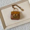Handmade Leather Small Bag Pendant, High-End Women'S Bag Boutique Pu Pendant, Keychain, Bag Decorative Pendant.