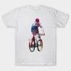 Men Black Print T-shirt Cycling Bike Sport Art #Cycling #Sport #Biking No-Cut Transfer Paper Print Cotton Tshirt