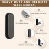 Folding Coat Hooks, Foldable Gold Wall Hooks Heavy Duty Foldable Hook Bathroom Towel Hooks Robe Hooks Wall Mounted for Hanging Coat Towels Clothes