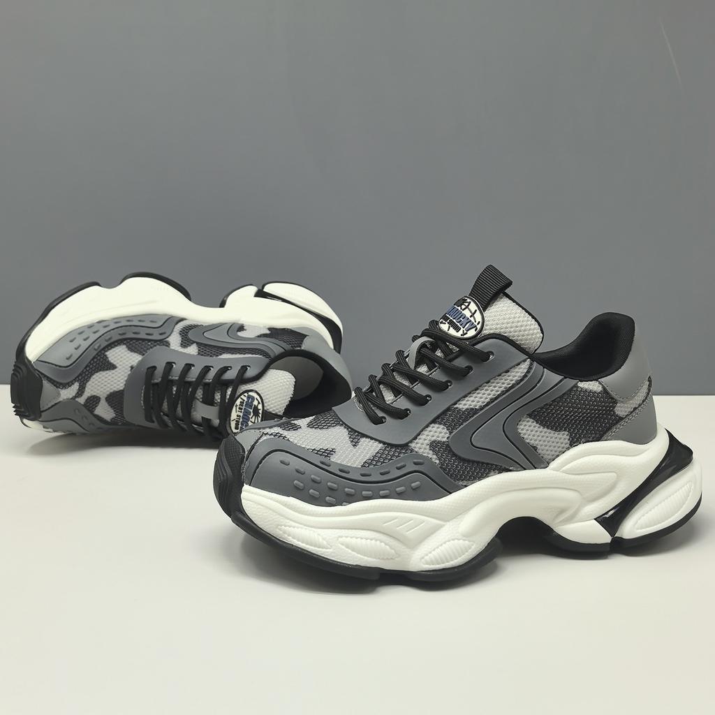 Boys Thick-Soled Super-Hot Dad Shoes Ins Trendy And Versatile Men'S Trendy Shoes Breathable Heightening Shoes Casual Shoes