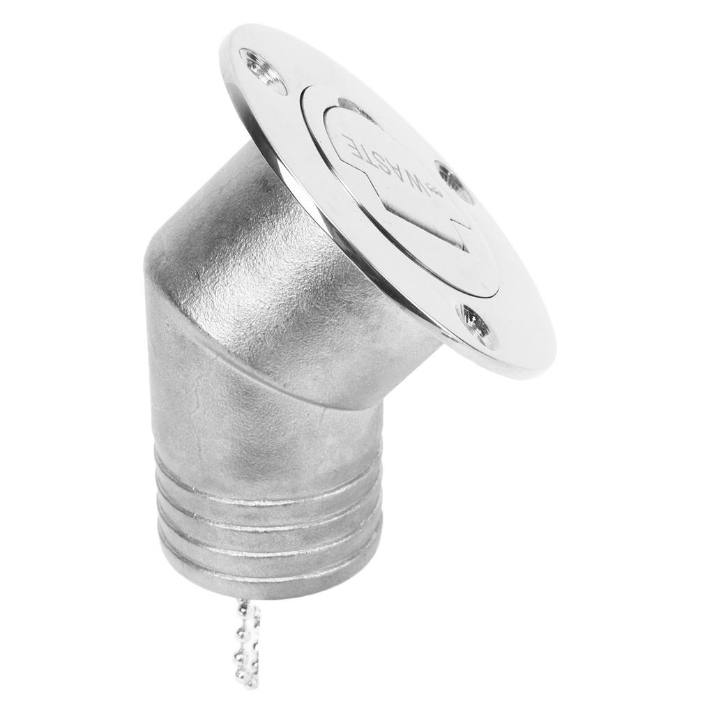 Boat Deck Filler 45 Degrees  316 Stainless Steel 38mm Flip Fill Cover with Keyless Cap for Marine Yacht