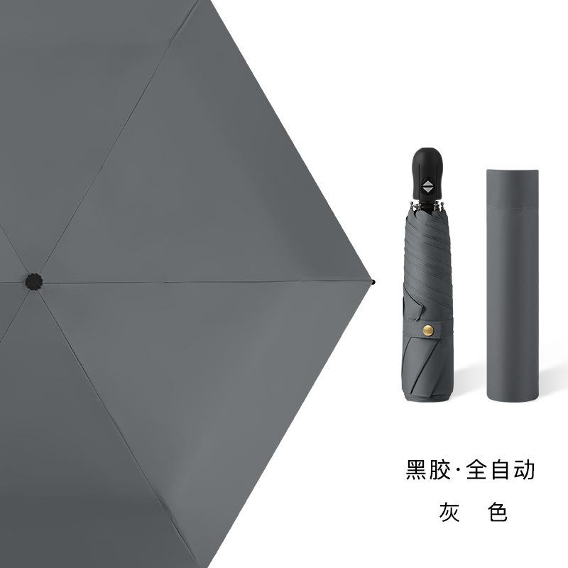 Macaron color ultra-light portable pencil umbrella, black coating sun protection umbrella, dual-purpose sun-and-rain dual-use, customizable logo