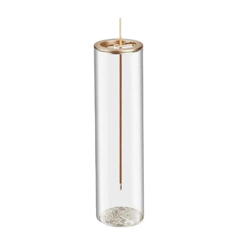 Creative Upside-Down Incense Burner Stand With Glass Ash Catcher Backflow Incense Burner Detachable Rustproof