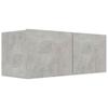 vidaXL 6-tlg. TV-Schrank-Set Betongrau Holzwerkstoff