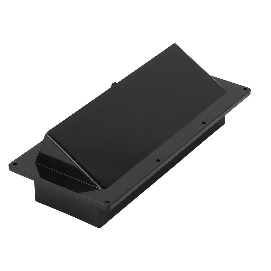 RV Range Hood Vent Cover with Lockable Clip Exterior Vent Cover for RV Trailer Boat Marine Yacht Black