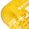 Drawing Helper Plastic Architectural Design Template Resin Yellow Geometric Ruler Drawing Template Geometry Drawing