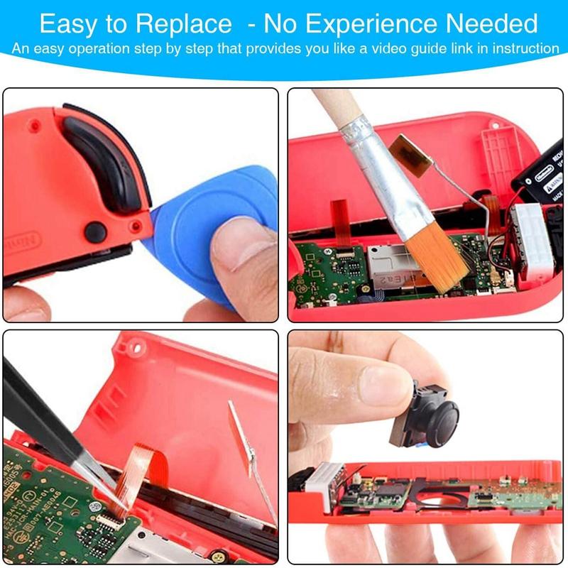25In1 For Nintend Switch 3D Analog Joycon Joystick Thumb Stick Sensor Replacement Accessories Kit for Joy Con Controller Housing