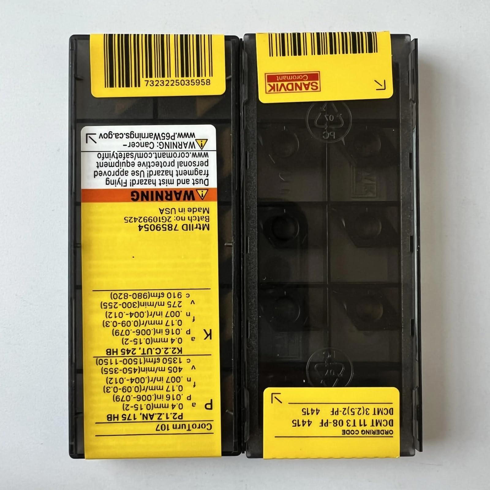 

Original Sandvik / DCMT11T308-PF 4415 /CARBIDE CNC blade too 10 Pcs