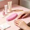Nail Buffer Pink Easy-to-Hold Rectangular Fine Sand Buffing Block for Salon Grade Home Nail Polishing Care