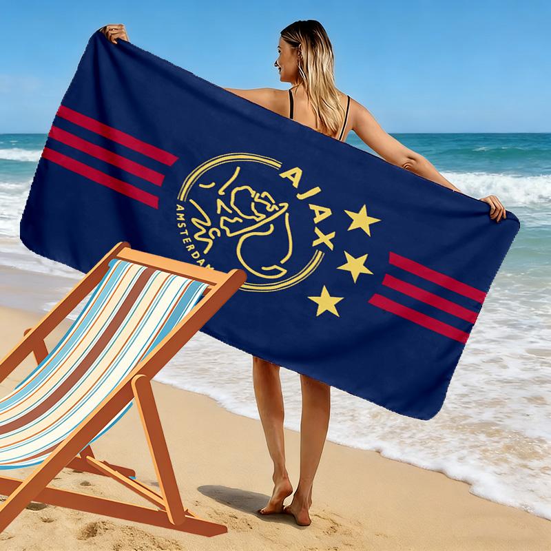 AFC Ajax Print Strandtuch, Großes Weiches Schnelltrocknendes Handtuch für Strand Camping Schwimmen