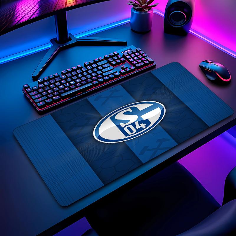 Tappetino per Mouse con Motivo Calcio Schalke 04 Non?Tappetino Mouse da Gioco Antiscivolo con Base in Gomma per Scrivania Ufficio Casa