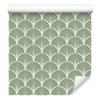 Retro Geometric Decorative Leaves Wallpaper for Living Room and Bedroom 50x1000