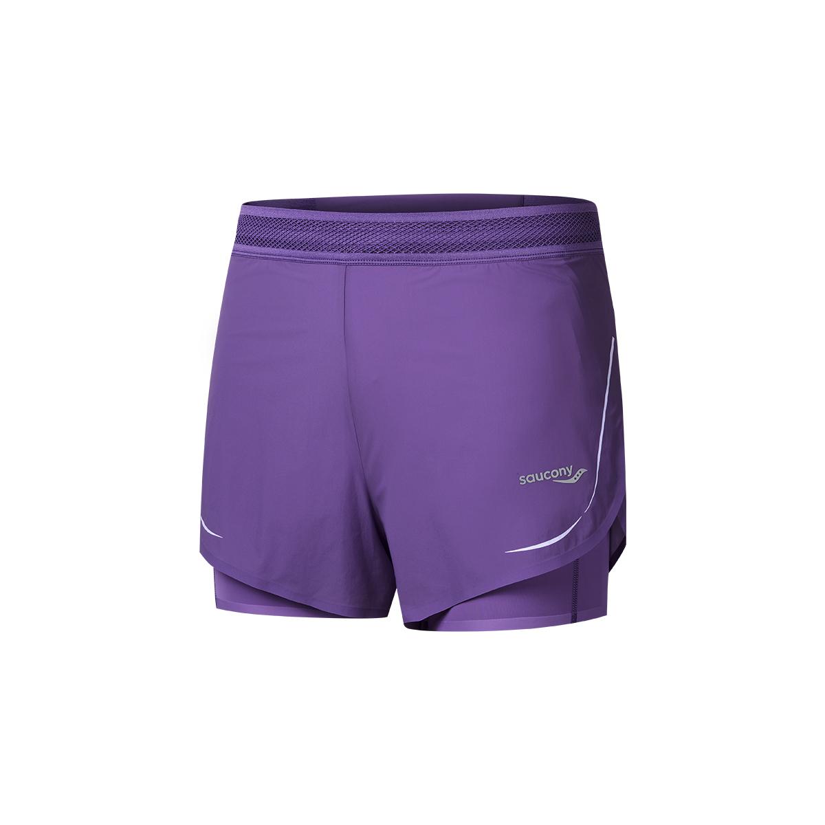 

Saucony Simple Comfortable Lace-Up Three-Quarter Casual Shorts Unisex Shorts Purple SA1250DP63T-PP102 XL