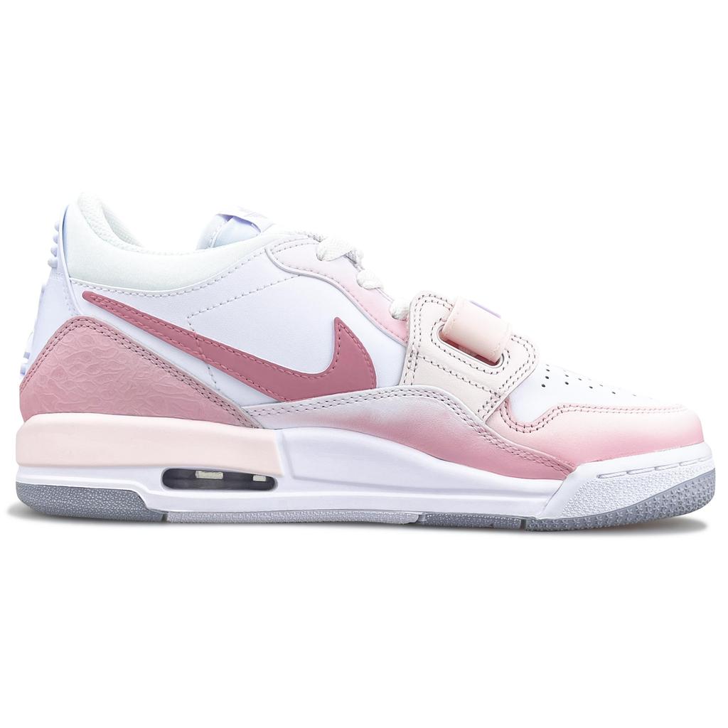 Jordan Legacy 312 Cushioning Slip Resistant Abrasion Resistant Coverage Low top Vintage Basketball Shoes Women's HF0747-151(Team237-)