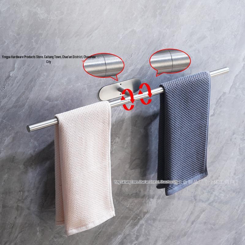 Badezimmer-Handtuchhalter & Toilettenpapierhalter Set aus Edelstahl ohne Bohren