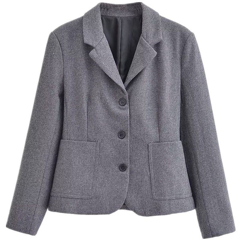 

Fashion Style 2023 Fall and Winter New Arrival Women s Clothing Easiest for Match Blended Normcore Suit Outwear 8454565 802 Picture color L