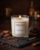 soy candle with a wooden wick + CHOCOLATE