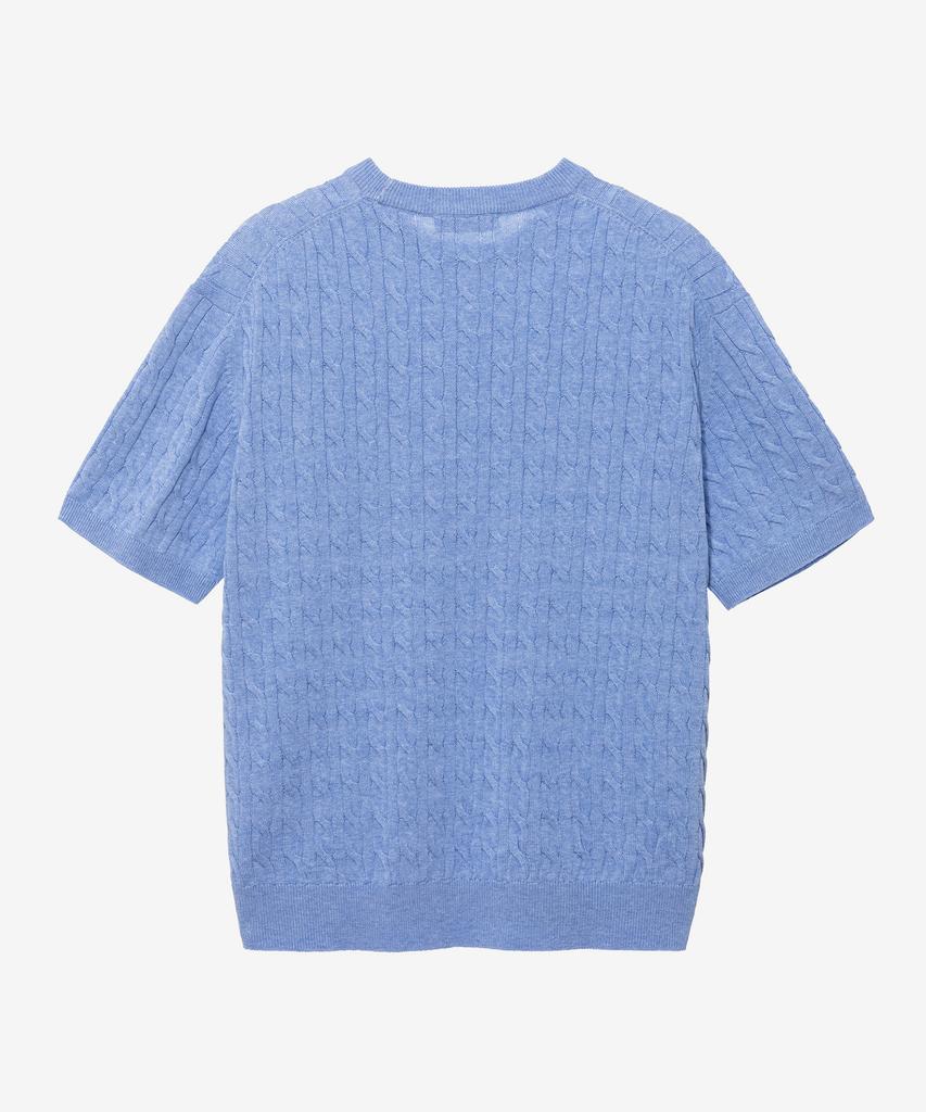 MINDBRIDGE Cable Round Short Sleeve Knit - 3 Colors