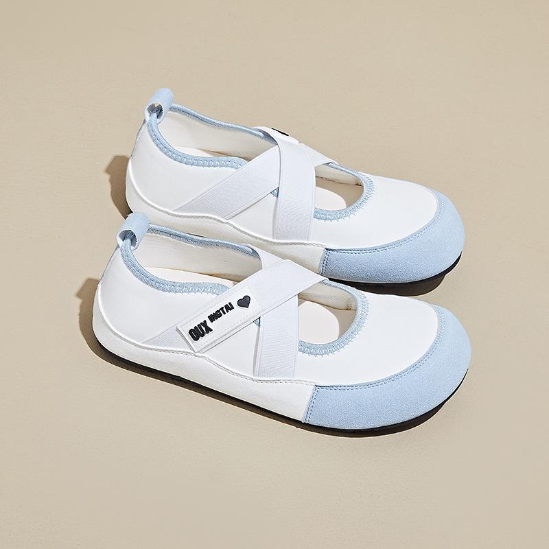 Fashion Womens Shoes 2025 Summer Breathable New Flat Shoe Fashionable And Versatile Round Head Comfortable Cute Sweet Casual Shoes