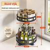 Rotating Kitchen Spice Rack & Multi-layer Storage for Countertop