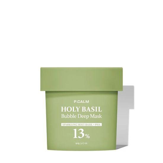 P.CALM Holy Basil Pore Bubble Deep Mask 90g (+ Dual Pore Brush)