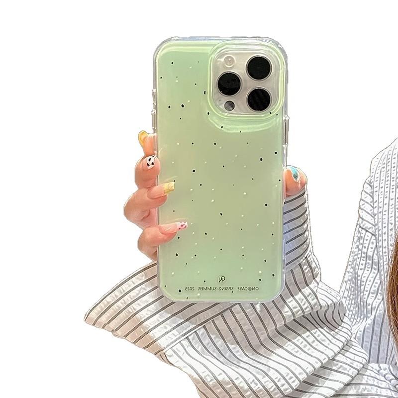 Jelly Color Korean Splash Ink for Apple for Apple 17 Double-layer Mobile Phone Case 16 for IPhone14 Protective Case 15 Women