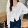 Spring/Fall 2026 Women's Petite High-Waist Cropped Hoodie, Long Sleeve Korean Style Trendy Top