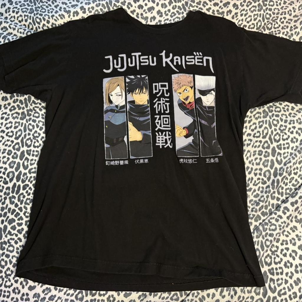 Jujutsu Kaisen ShortSleeve Top AnimePrint Streetwear Y2k Style Suitable For All Ages (Summer 2026 New Arrival)