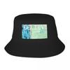 Coastal Abstraction Bucket Hat Luxury Brand Big Size Hat For Girls Unisexs