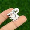 Natural Ruby Zoisite Gemstone 925 Silver Multi Stone Adjustable Ring For Women