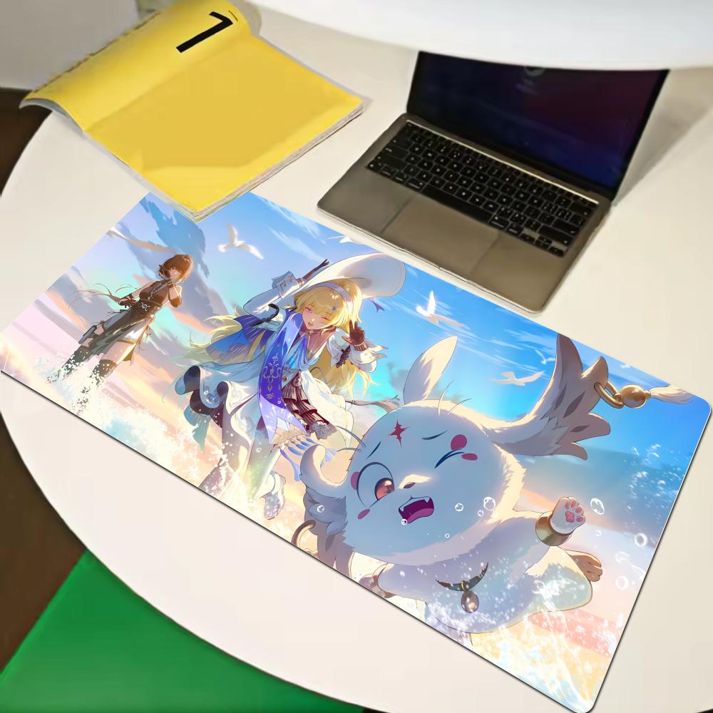 Hd Phoebe Wuthering Waves Roles Anime Mouse Pad Computer Table Pc Gaming Accessories Cushion Pad Xxl Antislip Comic Mouse Pad