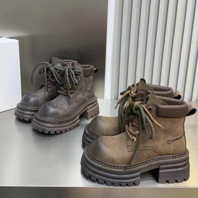 Platform Women Ankle Boots Chunky Designer Chelsea Boots Woman Winter Shoes 2024 Trend Fashion Retro Female Boots