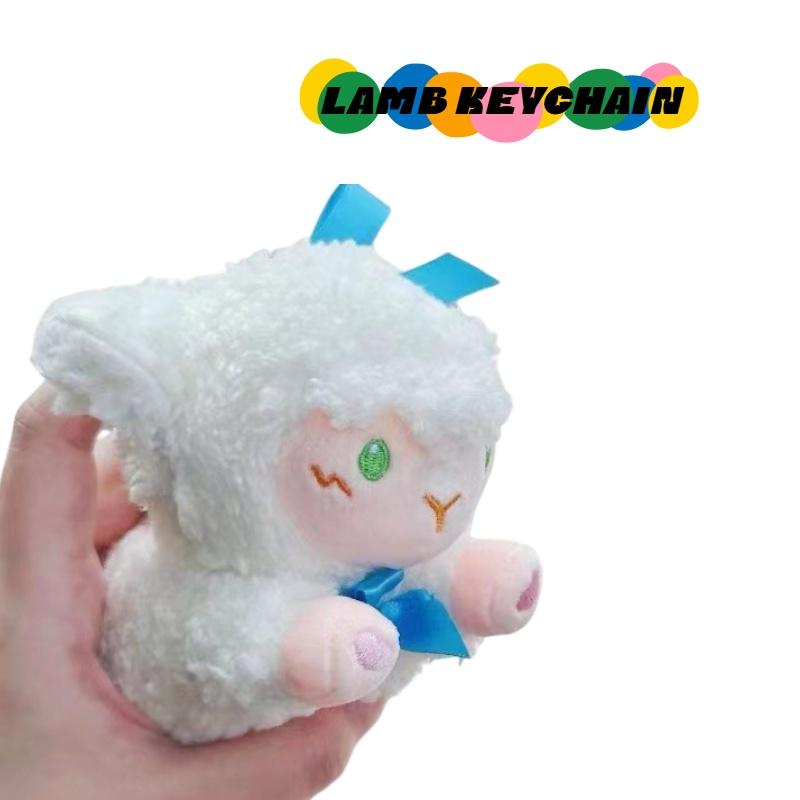 

Магнитный плюшевый брелок в виде ягненка, подарок для пары, подвеска в виде овечки, украшение, аксессуар для сумки White