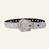 Carved Buckle Belt Women'S Belt Decorative Personality Rhinestone Buckle Belt