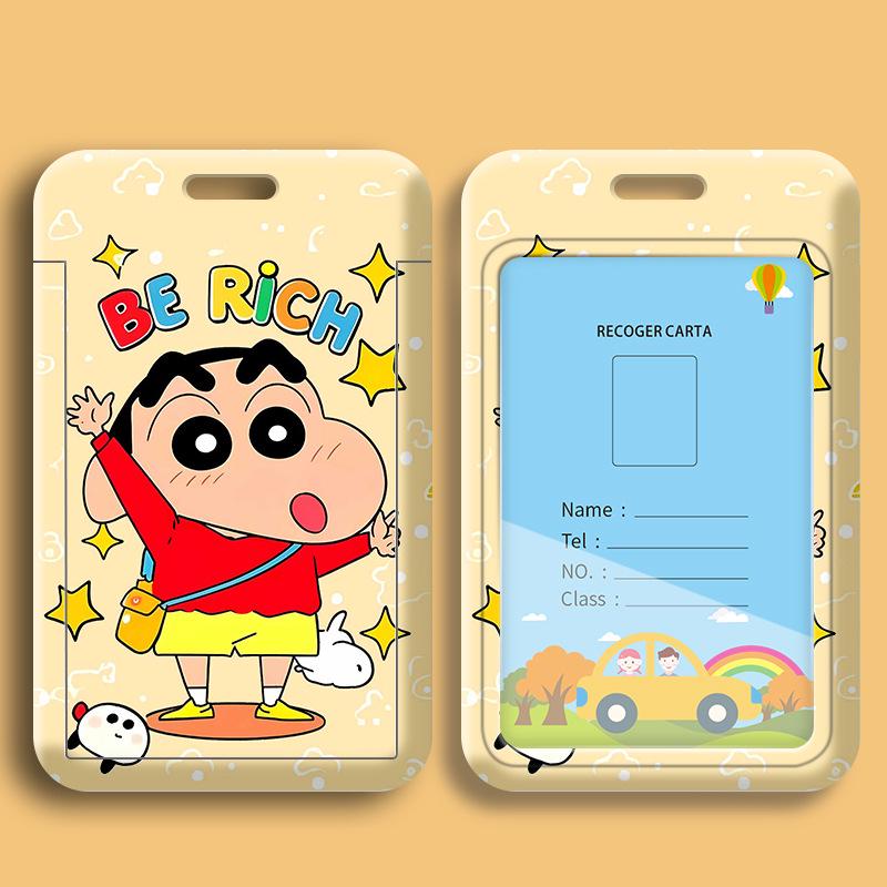 Crayon Shin-chan Cartoon Student ID Lanyard & Badge Holder