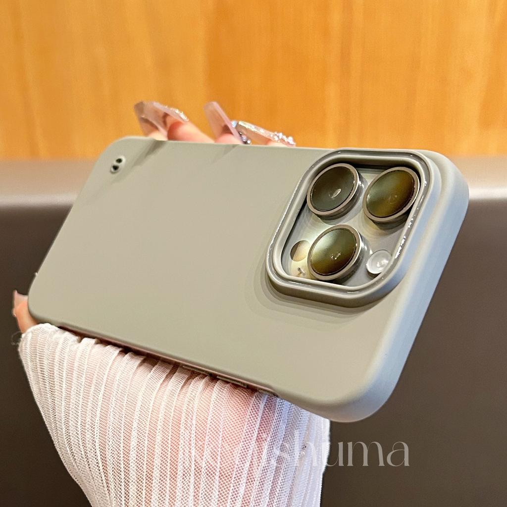 Anwendbar auf iPhone 16 Weiche und dünne magnetische Saug-Handyhülle mit Kreis Apple 15 Rahmenlose ultradünne PC-Schutzhülle mit Bare-Metal-Gefühl