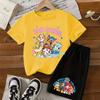 Children's T-shirt and Shorts Set, Short Sleeve Top Summer Clothing, Casual Sports Set Gift