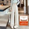 Plus Size High Waist Wide Leg Pants for Women - Spring & Autumn Casual Straight Leg Style, fits up to 200 lbs.