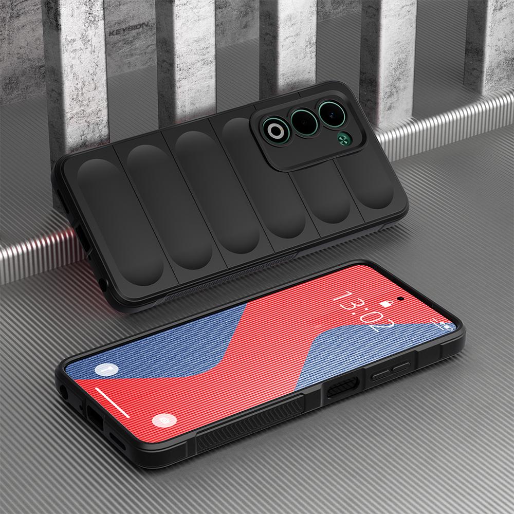 KEYSION Shockproof Matte Phone Case for OPPO A5 4G 5G Anti-skid Soft Silicone Phone Back Cover for OPPO A5 5G