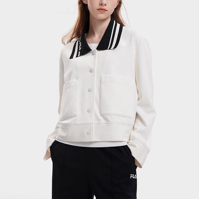 New FILA Knitwear Women's Cloud White F11W338501FWT