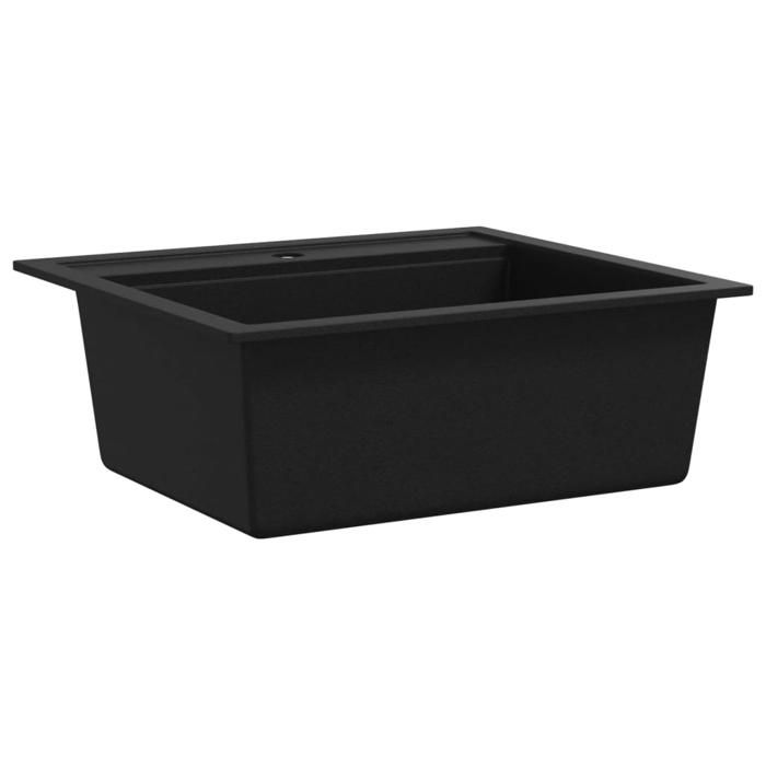 VidaXL Kitchen Sink In Granite Single Bowl Reversible Inset Sink Home 142954