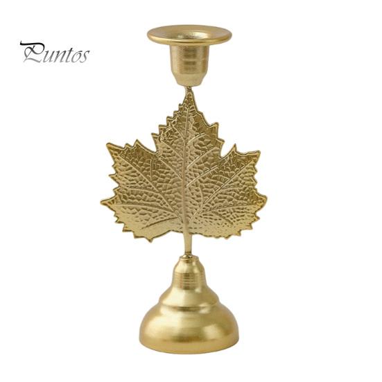 Classic Retro Candle Decor Vintage Metal Holder, Romantic Candlestick Dinner Table Centerpiece, Rustic Pillar Holder Aged Texture for Wedding