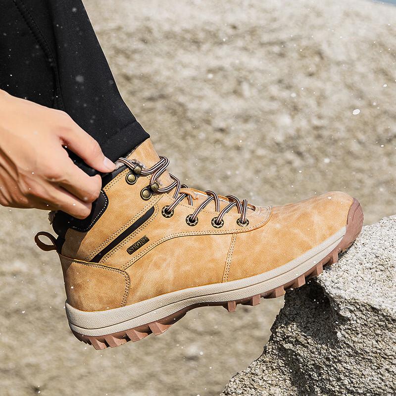 Bottes de randonnée chaudes, imperméables et d'hiver pour hommes