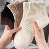 Women's Mid-tube Socks Ankle Socks Vertical Stripes Spring and Autumn Socks Sports Cotton Socks