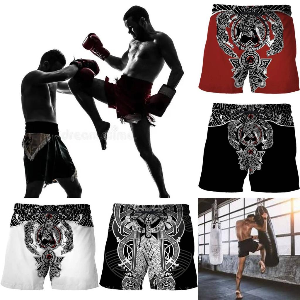 Boxing Shorts Pants 3D Print Fighting Training Wolf Unisex Men Women Quick Dry Fitness Gym Sport Workout Casual Streetwear