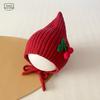 Baby Winter Oorbescherming Gebreide Muts Schattige Elf Puntmuts Warm Met Kinband Muts Baby