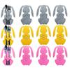 12Pcs/Set Colorful Rabbit Easter Themed Nonwoven Place Mats with Forks And Knives for Table Decoration Happy Easter Party