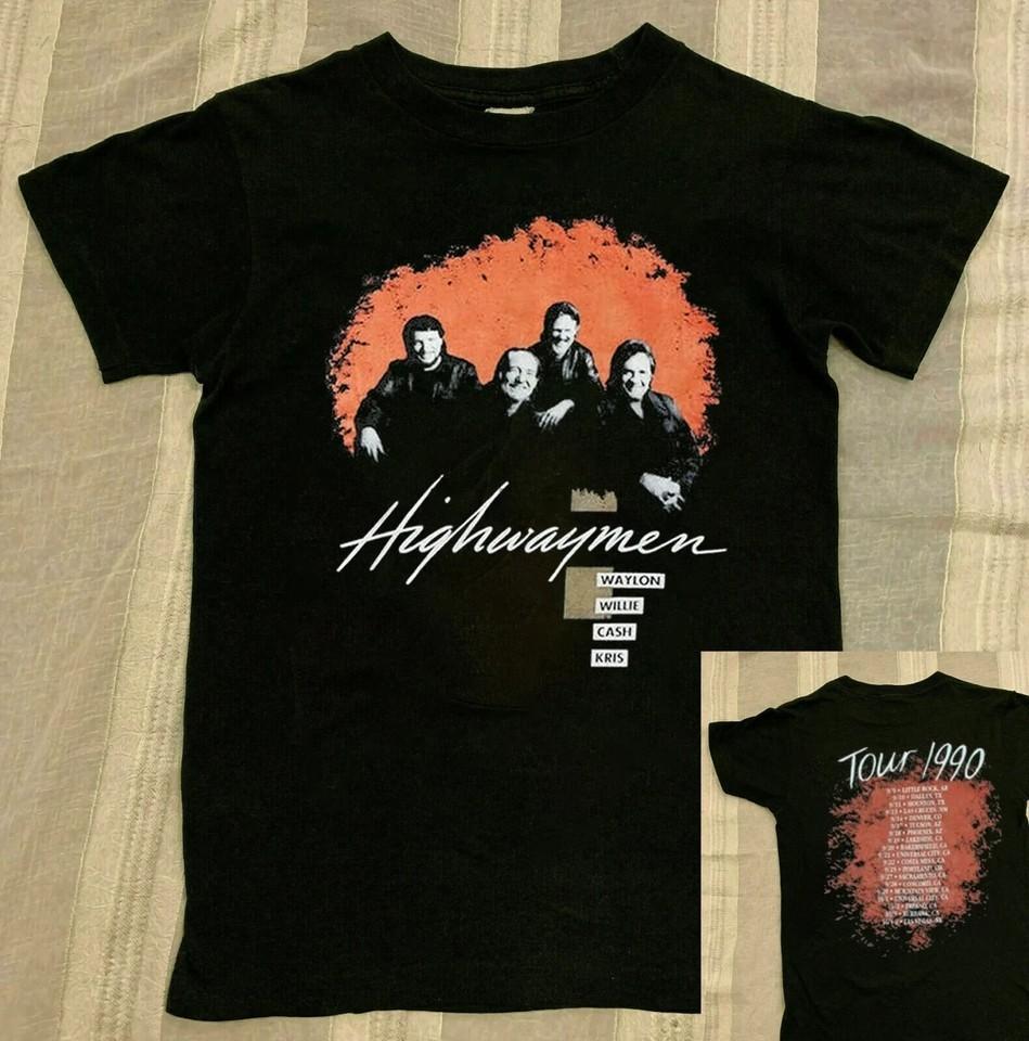 The Highwaymen TShirt Vintage 90s Highwaymen 1990 Tour Concert TShirt Unisex T-Shirt M