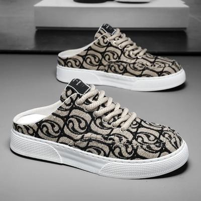 Fashion Men Half Slippers Outdoor Men's Slippers Summer Loafers Non-slip Male Casual Shoes Lightweight Flats New Men's Sneakers Tenis