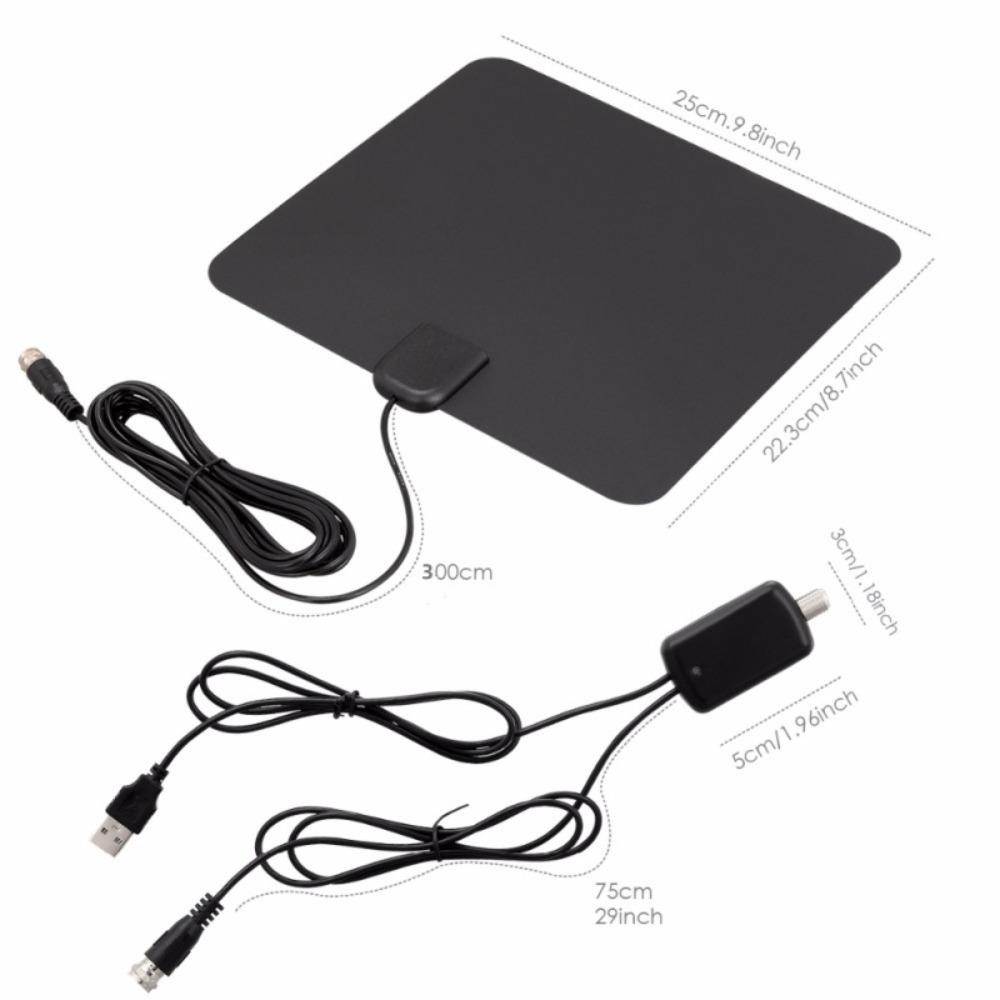 2025 Upgraded HD Digital TV Antenna Indoor Outdoor Long Range Reception 4K 1080P Smart TV Amplifier Signal Booster